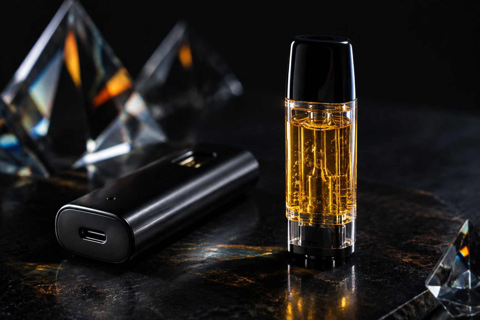 Diamond vape pod met batterij en live resin