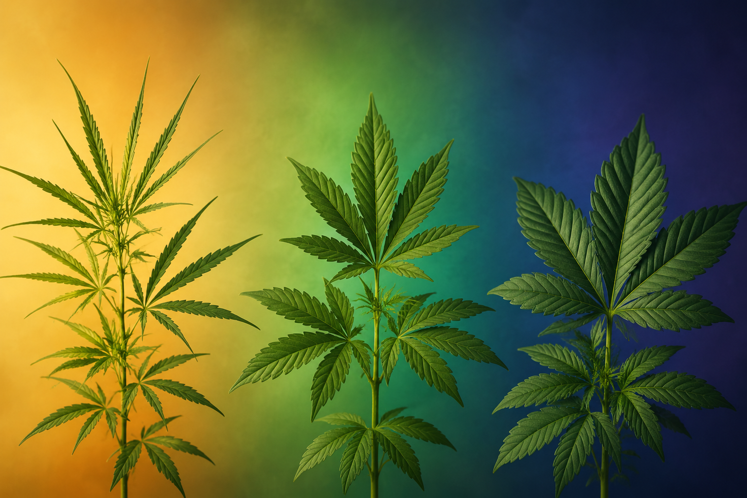 Sativa vs indica en hybrid cannabisplanten